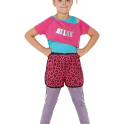 80er Jahre Aerobic Kostüm Für Mädchen