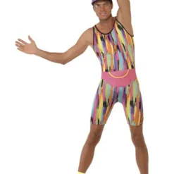 80er Jahre Aerobic Kostüm Für Herren