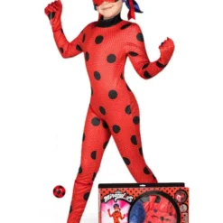 Ladybug Kostüm Mit Perücke Und Jojo Für Mädchen