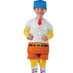 Muskulöses SpongeBob Schwammkopf Kostüm Für Babys