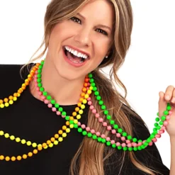 Perlenketten In Neonfarben -Funidelia-Laden perlenketten in neonfarben 2