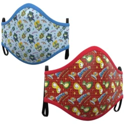 Super Zings Mund-Nasen-Maske Blau-rot Für Kinder (2 Stück)
