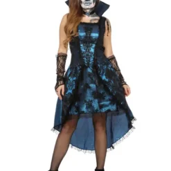 Vampir Kostüm Blau Für Damen