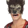 Werwolf Halbmaske Mit Blutigen Zähnen