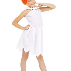 Wilma Feuerstein Kostüm Für Mädchen - Familie Feuerstein